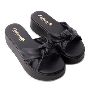 L’Intervalle Leather Platform Sandals